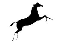 logo au cheval noir